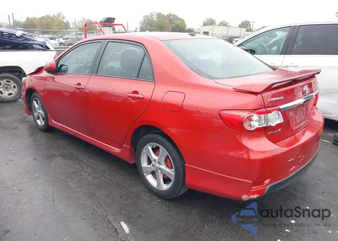 2011 Toyota Corolla S from USA, damaged, VIN 2T1BU4EE1BC653275